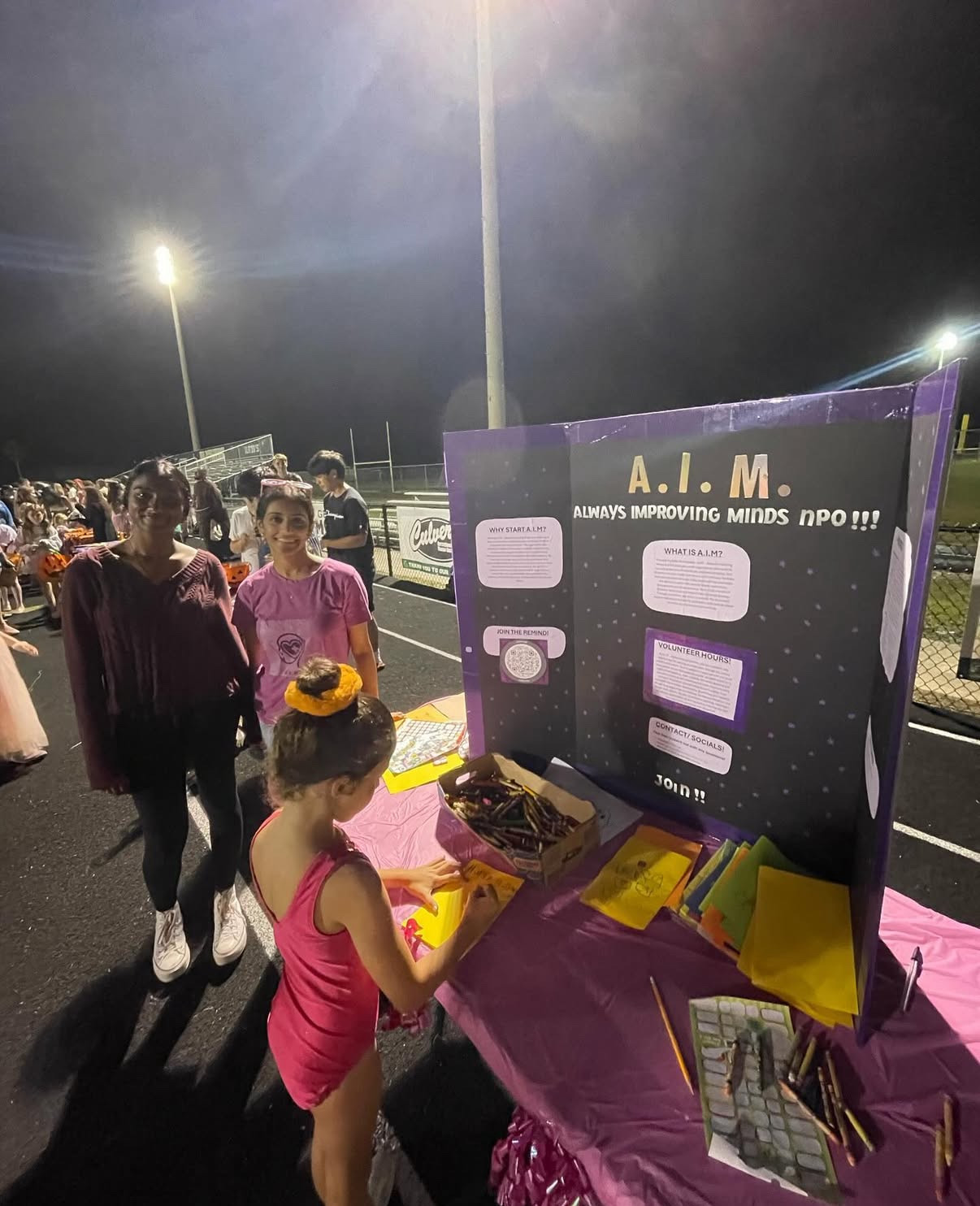 AIM community information booth